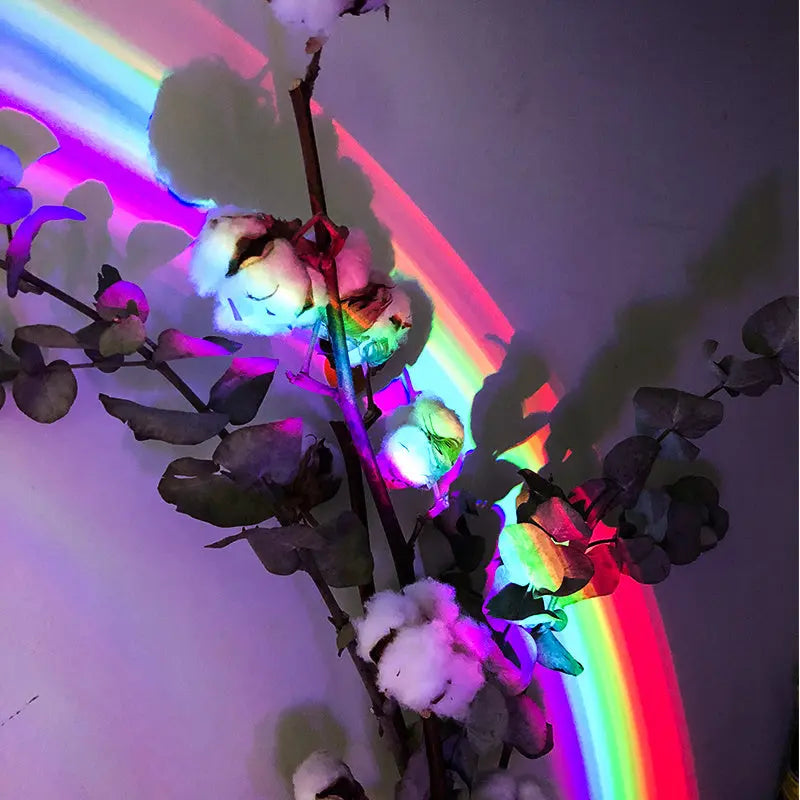 LED Colorful Rainbow Night Light Romantic Sky Rainbow Projection Lamp Bedroom Light Home Decoration - Unique Unique Unique LED Colorful Rainbow Night Light Romantic Sky Rainbow Projection Lamp Bedroom Light Home Decoration