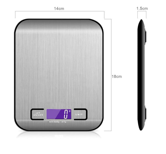 Rechargeable Flat Stainless Steel Kitchen Scale Electronic Scale Small Platform Scale - Unique Unique Unique Rechargeable Flat Stainless Steel Kitchen Scale Electronic Scale Small Platform Scale