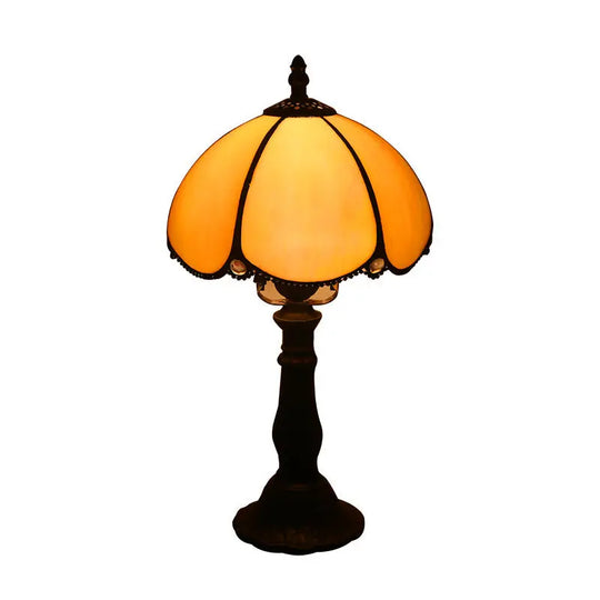 Lamp Bedroom Bedside Lamp Retro Bar Yellow Glass Lamp Resin Base Table Lamps Makeup Table Side Table Led Lights - Unique Unique Unique Lamp Bedroom Bedside Lamp Retro Bar Yellow Glass Lamp Resin Base Table Lamps Makeup Table Side Table Led Lights