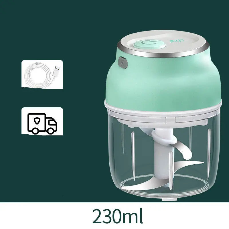 Portable Electric Mini Garlic Cutter Masher Vegetable Fruit Meat Food Chopper Grinder - Unique Unique Unique Portable Electric Mini Garlic Cutter Masher Vegetable Fruit Meat Food Chopper Grinder