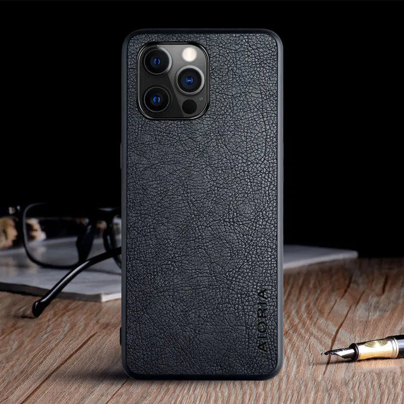 Compatible with Apple, Iphone 12 Pro Max Mobile Phone Case With Lychee Pattern Mobile Phone Case - Unique Unique Unique Compatible with Apple, Iphone 12 Pro Max Mobile Phone Case With Lychee Pattern Mobile Phone Case