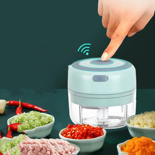 Mini Electric Garlic Chopper USB Charging Ginger Masher Machine Sturdy Durable Chili Vegetable Crusher Kitchen Tool - Unique Unique Unique Mini Electric Garlic Chopper USB Charging Ginger Masher Machine Sturdy Durable Chili Vegetable Crusher Kitchen Tool