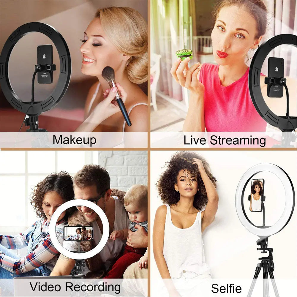 Compatible with Apple, Video Light, Dimmable Light, Selfie Led Ring Light, Usb Ring Light, With Tripod Frame Light - Unique Unique Unique Compatible with Apple, Video Light, Dimmable Light, Selfie Led Ring Light, Usb Ring Light, With Tripod Frame Light