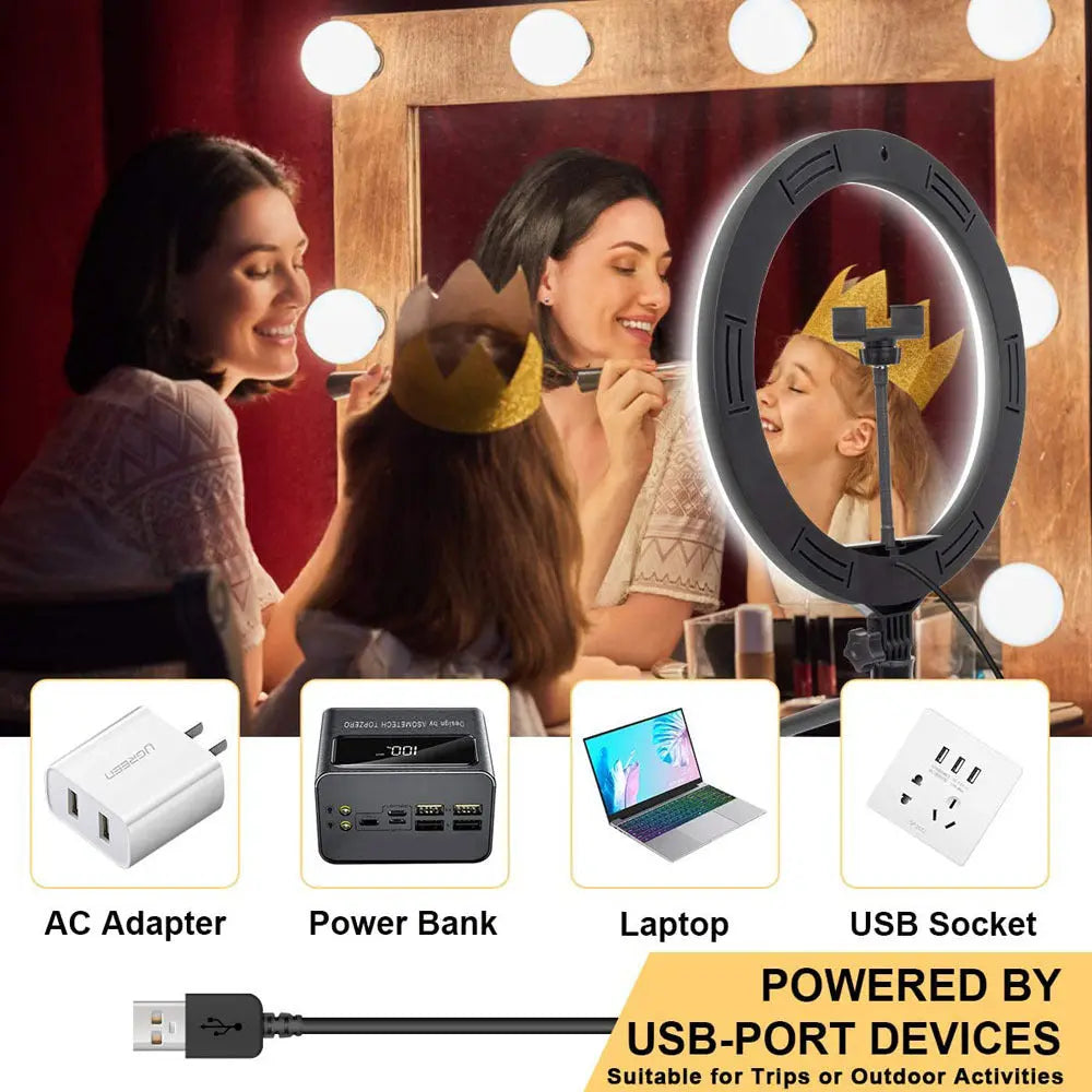 Compatible with Apple, Video Light, Dimmable Light, Selfie Led Ring Light, Usb Ring Light, With Tripod Frame Light - Unique Unique Unique Compatible with Apple, Video Light, Dimmable Light, Selfie Led Ring Light, Usb Ring Light, With Tripod Frame Light