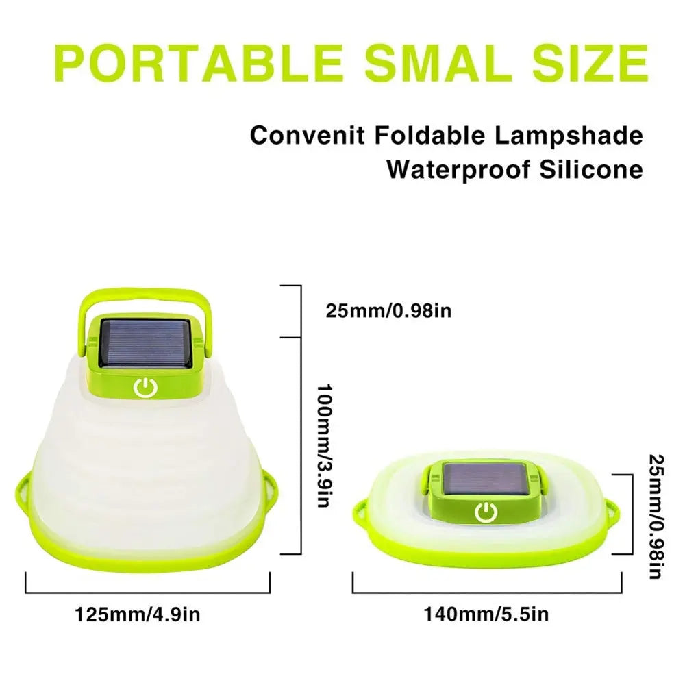Collapsible Camping Light IP68 Waterproof Solar Foldable Lantern Solar Tent Lighting USB Rechargeable Outdoor Night Tools - Unique Unique Unique Collapsible Camping Light IP68 Waterproof Solar Foldable Lantern Solar Tent Lighting USB Rechargeable Outdoor Night Tools