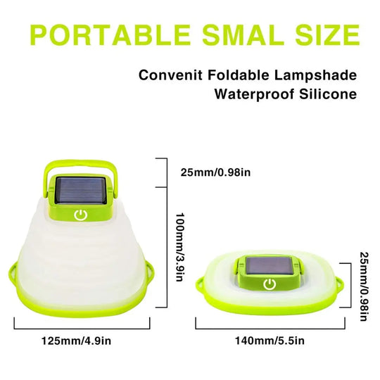 Collapsible Camping Light IP68 Waterproof Solar Foldable Lantern Solar Tent Lighting USB Rechargeable Outdoor Night Tools - Unique Unique Unique Collapsible Camping Light IP68 Waterproof Solar Foldable Lantern Solar Tent Lighting USB Rechargeable Outdoor Night Tools