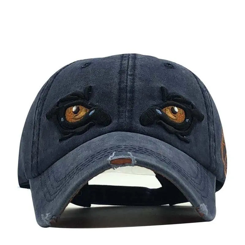 Cross Border New Baseball Cap In Spring, Embroidered Cap In Eyes, Sun Proof Cap In Summer - Unique Unique Unique Cross Border New Baseball Cap In Spring, Embroidered Cap In Eyes, Sun Proof Cap In Summer