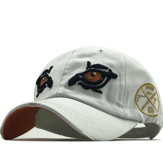Cross Border New Baseball Cap In Spring, Embroidered Cap In Eyes, Sun Proof Cap In Summer - Unique Unique Unique Cross Border New Baseball Cap In Spring, Embroidered Cap In Eyes, Sun Proof Cap In Summer