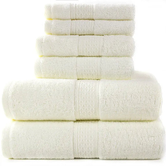 Cotton absorbent towel set of 3 pieces and 6 pieces - Unique Unique Unique Cotton absorbent towel set of 3 pieces and 6 pieces