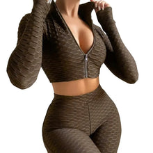 2 Pieces Women Yoga Set Workout Clothes Summer Famel Fitness Tracksuits Solid Color Zipper Tops And High Waist Shorts - Unique Unique Unique 2 Pieces Women Yoga Set Workout Clothes Summer Famel Fitness Tracksuits Solid Color Zipper Tops And High Waist Shorts