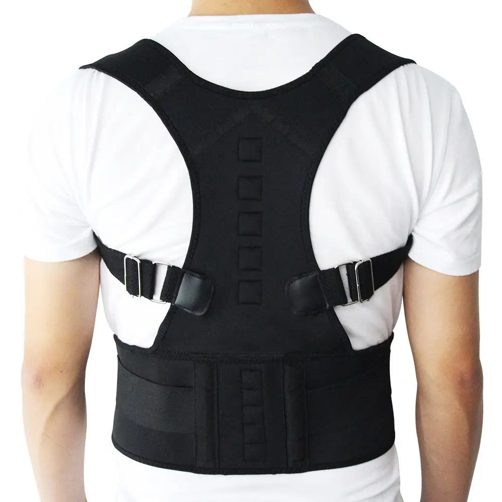 Adjustable Magnetic Posture Corrector Corset Back Men Body Shaper Brace Back Shoulder Belt Lumbar Support - Unique Unique Unique Adjustable Magnetic Posture Corrector Corset Back Men Body Shaper Brace Back Shoulder Belt Lumbar Support