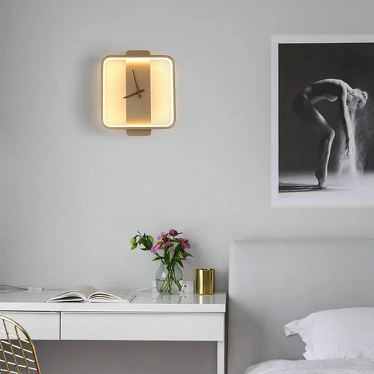 Nordic Wall Lamp Bedroom Bedside Lamp Clock Modeling Lamp - Unique Unique Unique Nordic Wall Lamp Bedroom Bedside Lamp Clock Modeling Lamp