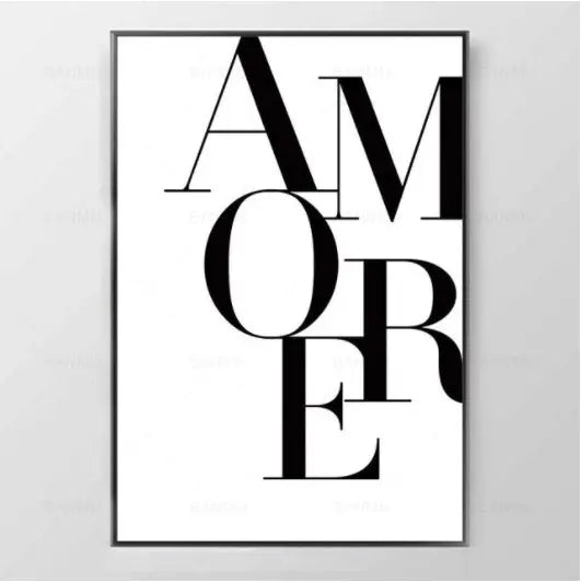 Love Amore Canvas Wall Art - Unique Unique Unique Love Amore Canvas Wall Art