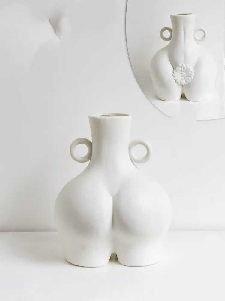 Nordic Human Body Ceramics Vases Home Decoration Accessories Office Dining Table Flower Arrangement Container Dried Flower Vases - Unique Unique Unique Nordic Human Body Ceramics Vases Home Decoration Accessories Office Dining Table Flower Arrangement Container Dried Flower Vases