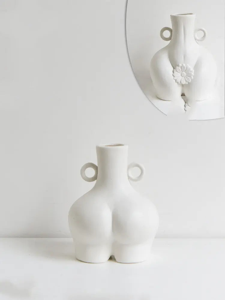 Nordic Human Body Ceramics Vases Home Decoration Accessories Office Dining Table Flower Arrangement Container Dried Flower Vases - Unique Unique Unique Nordic Human Body Ceramics Vases Home Decoration Accessories Office Dining Table Flower Arrangement Container Dried Flower Vases