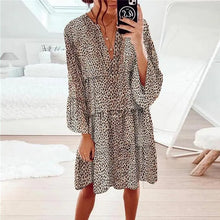 Printed V-neck Hot Sale Loose Hot Sale Dress - Unique Unique Unique Printed V-neck Hot Sale Loose Hot Sale Dress
