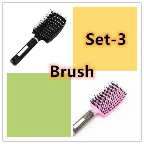 Hairbrush Anti Klit Brushy Haarborstel Women Detangler Hair Brush Bristle Nylon Scalp Massage  Teaser Hair Brush Comb Unique
