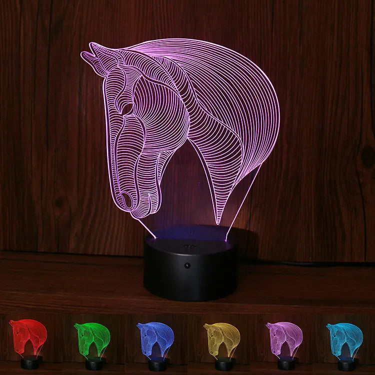 horse's head LED night lights - Unique Unique Unique horse's head LED night lights