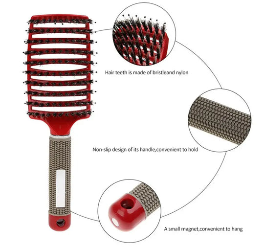 Hairbrush Anti Klit Brushy Haarborstel Women Detangler Hair Brush Bristle Nylon Scalp Massage Teaser Hair Brush Comb - Unique Unique Unique Hairbrush Anti Klit Brushy Haarborstel Women Detangler Hair Brush Bristle Nylon Scalp Massage Teaser Hair Brush Comb