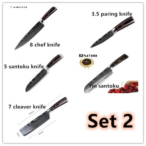 Carpenter's Special Set 6-piece Set 8-piece Set Knife Chef Knife Kitchen Knife Cooking Unique