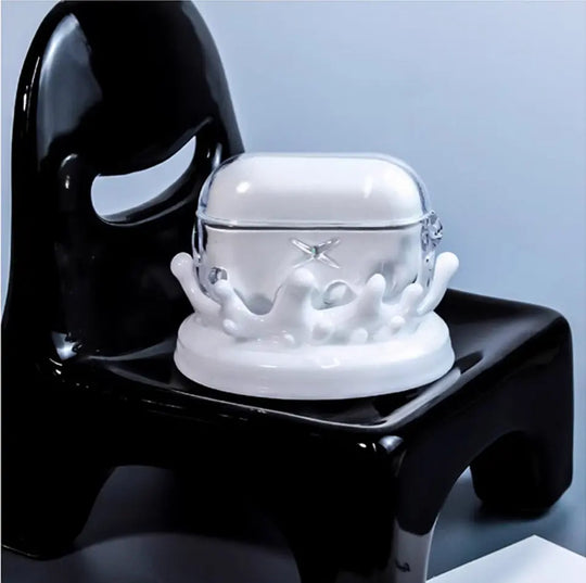 Water Drop Transparent Protective Shell Bluetooth Earbuds Case Hard Shell Unique