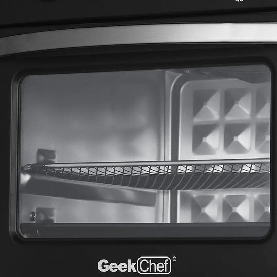 Geek Chef Air Fryer 10QT, Countertop Toaster Oven, 4 Slice Toaster Air Fryer Oven Warm, Broil, Toast, Bake, Air Fry, Oil-Free, Black Stainless Steel, Perfect For Countertop, Ban On Amazon - Unique Unique Unique Geek Chef Air Fryer 10QT, Countertop Toaster Oven, 4 Slice Toaster Air Fryer Oven Warm, Broil, Toast, Bake, Air Fry, Oil-Free, Black Stainless Steel, Perfect For Countertop, Ban On Amazon