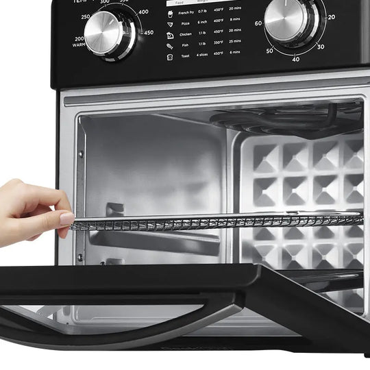 Geek Chef Air Fryer 10QT, Countertop Toaster Oven, 4 Slice Toaster Air Fryer Oven Warm, Broil, Toast, Bake, Air Fry, Oil-Free, Black Stainless Steel, Perfect For Countertop, Ban On Amazon - Unique Unique Unique Geek Chef Air Fryer 10QT, Countertop Toaster Oven, 4 Slice Toaster Air Fryer Oven Warm, Broil, Toast, Bake, Air Fry, Oil-Free, Black Stainless Steel, Perfect For Countertop, Ban On Amazon