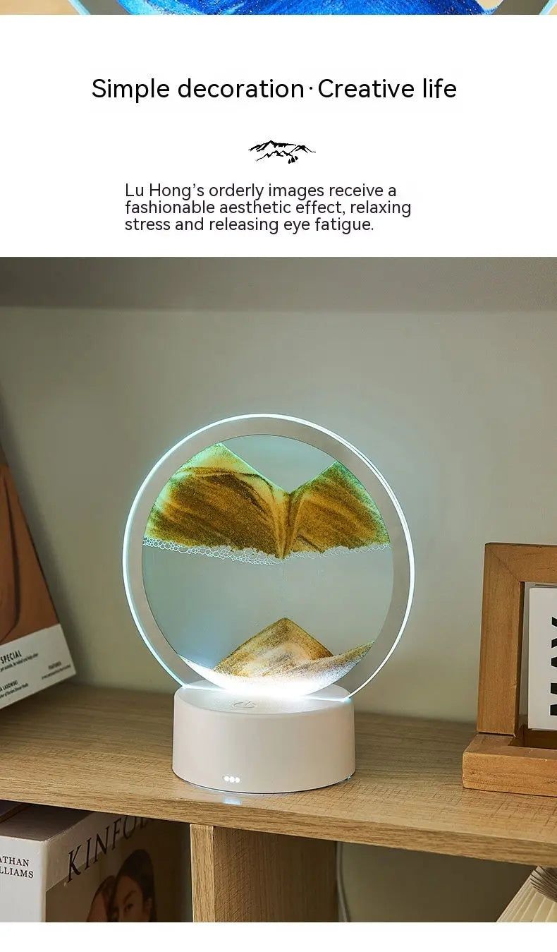 Creative Gift Quicksand Lamp Decorative Lamp - Unique Unique Unique Creative Gift Quicksand Lamp Decorative Lamp
