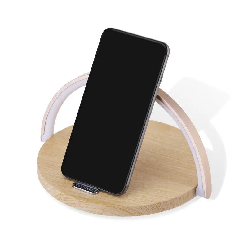 10w Wireless Charger Block Holder For Smart Phone Foldable Fast Charging Table Phone Stand Support With Led Table Lamp Portable - Unique Unique Unique 10w Wireless Charger Block Holder For Smart Phone Foldable Fast Charging Table Phone Stand Support With Led Table Lamp Portable
