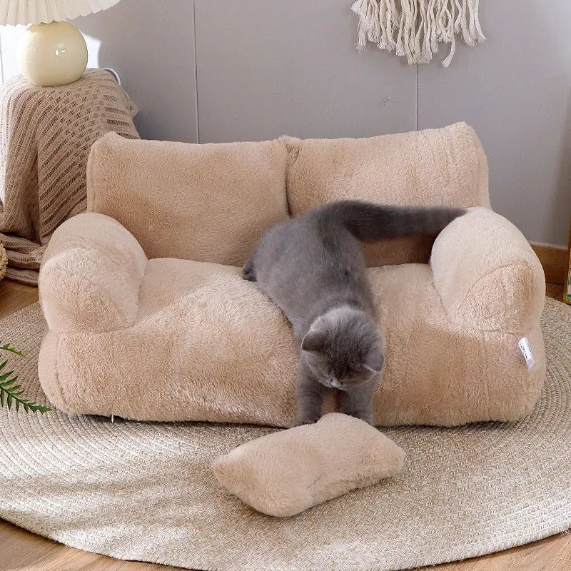 Luxury Cat Bed Sofa Winter Warm Cat Nest Pet Bed For Small Medium Dogs Cats Comfortable Plush Puppy Bed Pet Supplies - Unique Unique Unique Luxury Cat Bed Sofa Winter Warm Cat Nest Pet Bed For Small Medium Dogs Cats Comfortable Plush Puppy Bed Pet Supplies