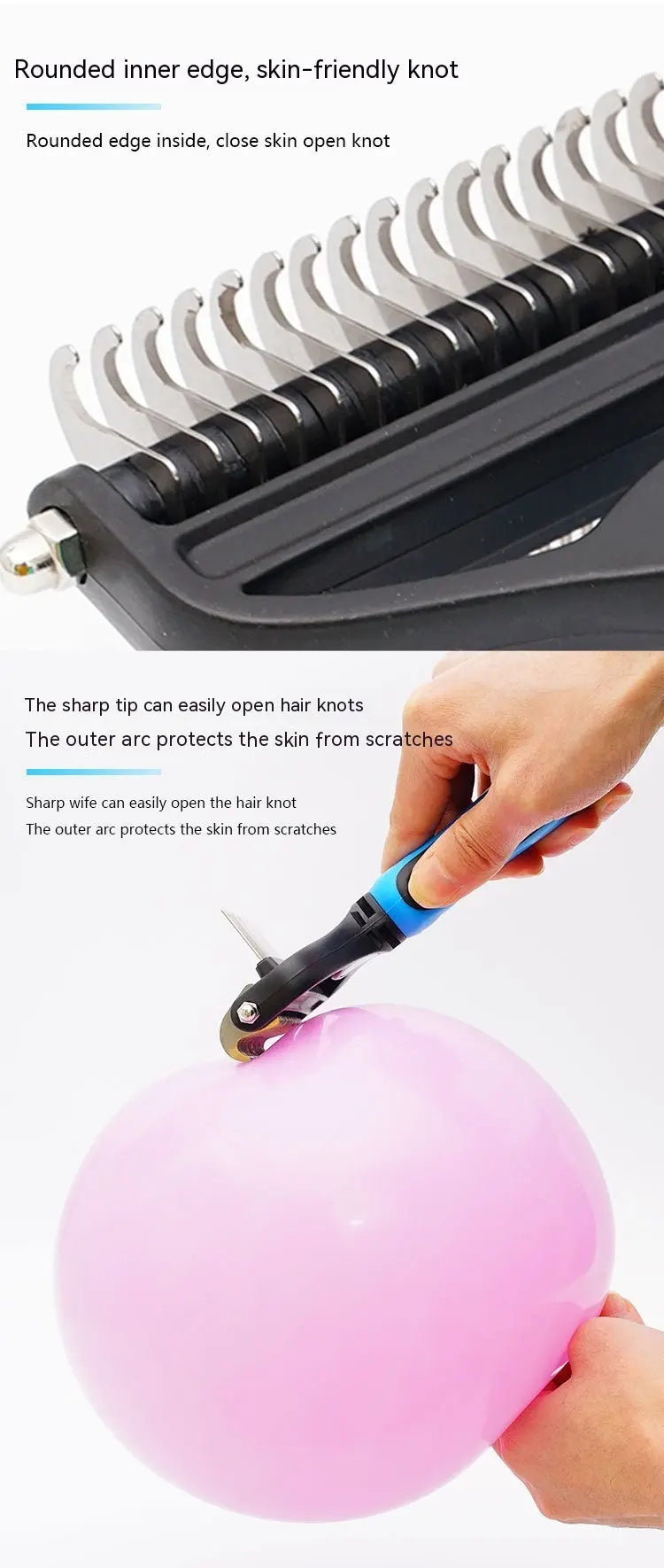 Pet Hair Unknotting Comb Thin Comb Two-in-one Beauty Products - Unique Unique Unique Pet Hair Unknotting Comb Thin Comb Two-in-one Beauty Products