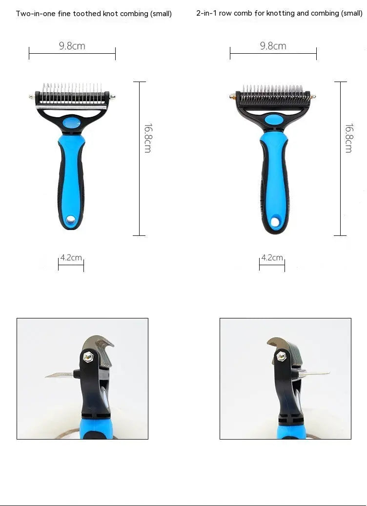 Pet Hair Unknotting Comb Thin Comb Two-in-one Beauty Products - Unique Unique Unique Pet Hair Unknotting Comb Thin Comb Two-in-one Beauty Products