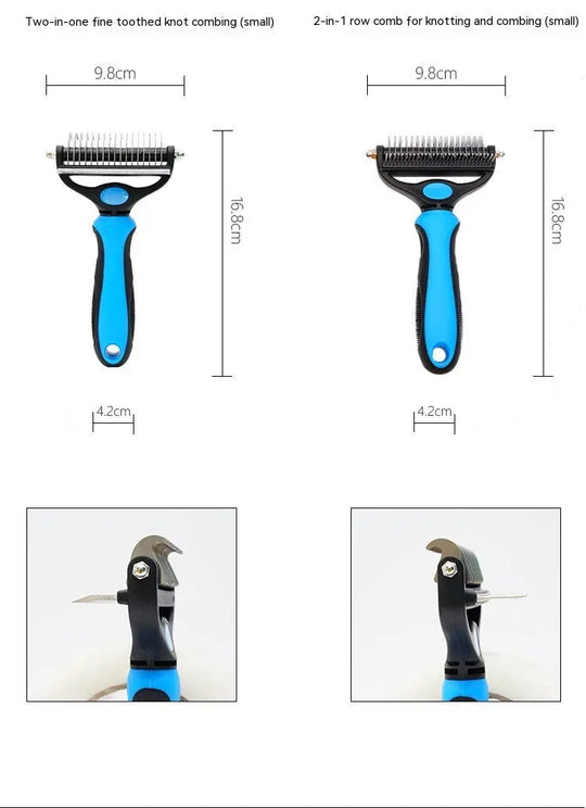 Pet Hair Unknotting Comb Thin Comb Two-in-one Beauty Products - Unique Unique Unique Pet Hair Unknotting Comb Thin Comb Two-in-one Beauty Products
