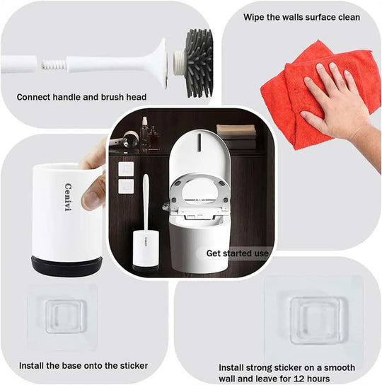 Home Fashion Simple Toilet Cleaning Brush Set - Unique Unique Unique Home Fashion Simple Toilet Cleaning Brush Set