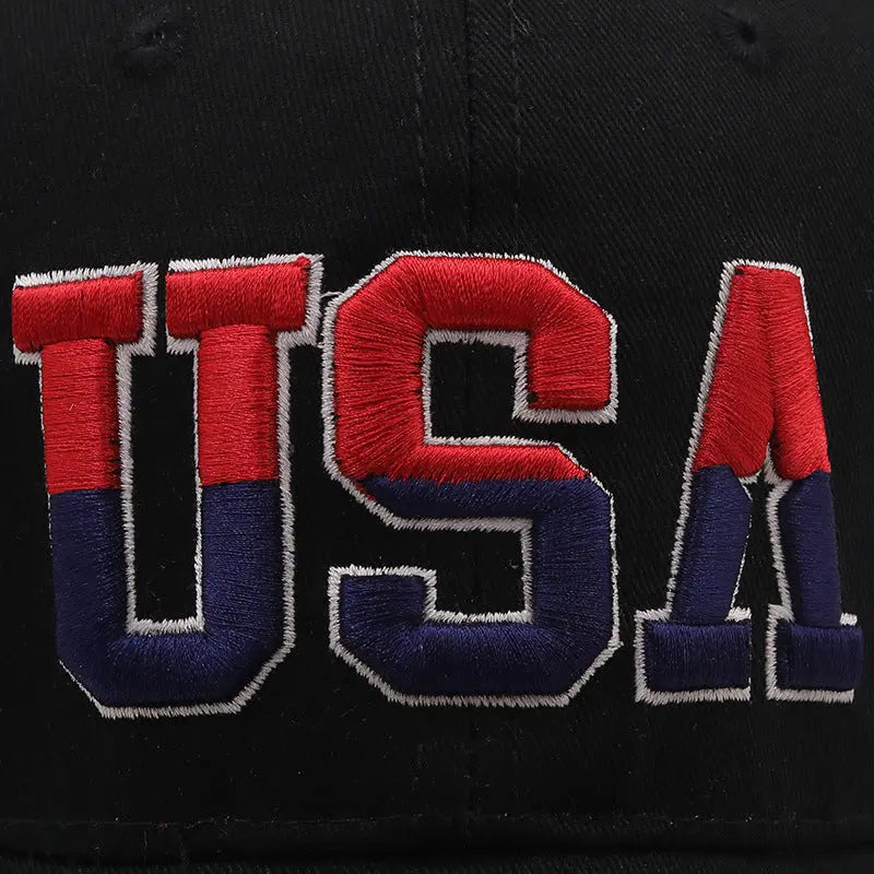 Letter USA Embroidery Baseball Cap Couple Outdoor - Unique Unique Unique Letter USA Embroidery Baseball Cap Couple Outdoor