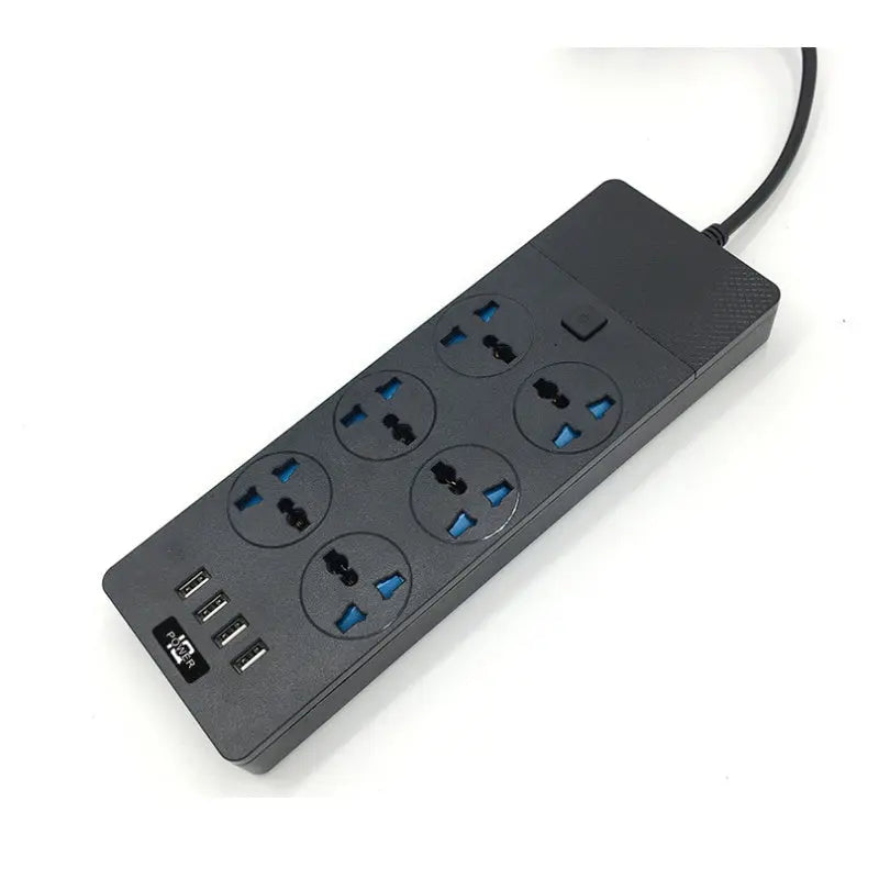 2024 New 3000W Power Strip With Built-in 4USB Interface, 6 Direct Power Sockets, 2M Cable, High-power Strip - Unique Unique Unique 2024 New 3000W Power Strip With Built-in 4USB Interface, 6 Direct Power Sockets, 2M Cable, High-power Strip