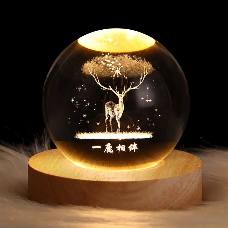 Luminous Starry Sky And Planets Moon Moon Crystal Ball Small Night Lamp Projection Ambience Light Creative Gift New Strange Gift - Unique Unique Unique Luminous Starry Sky And Planets Moon Moon Crystal Ball Small Night Lamp Projection Ambience Light Creative Gift New Strange Gift