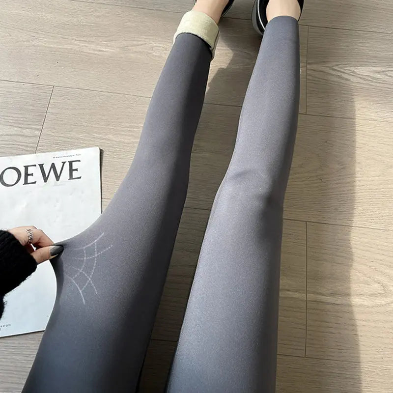 Belly-controlling Butt Lifting Leggings With Three-breasted Design Winter High Waist Slim Zippere Pants Warm Velvet And Thickened Trousers Women Clothing - Unique Unique Unique Belly-controlling Butt Lifting Leggings With Three-breasted Design Winter High Waist Slim Zippere Pants Warm Velvet And Thickened Trousers Women Clothing