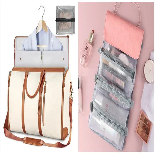 Large Capacity Travel Duffle Bag Women's Handbag Folding Suit Bag Waterproof Clothes Totes Unique
