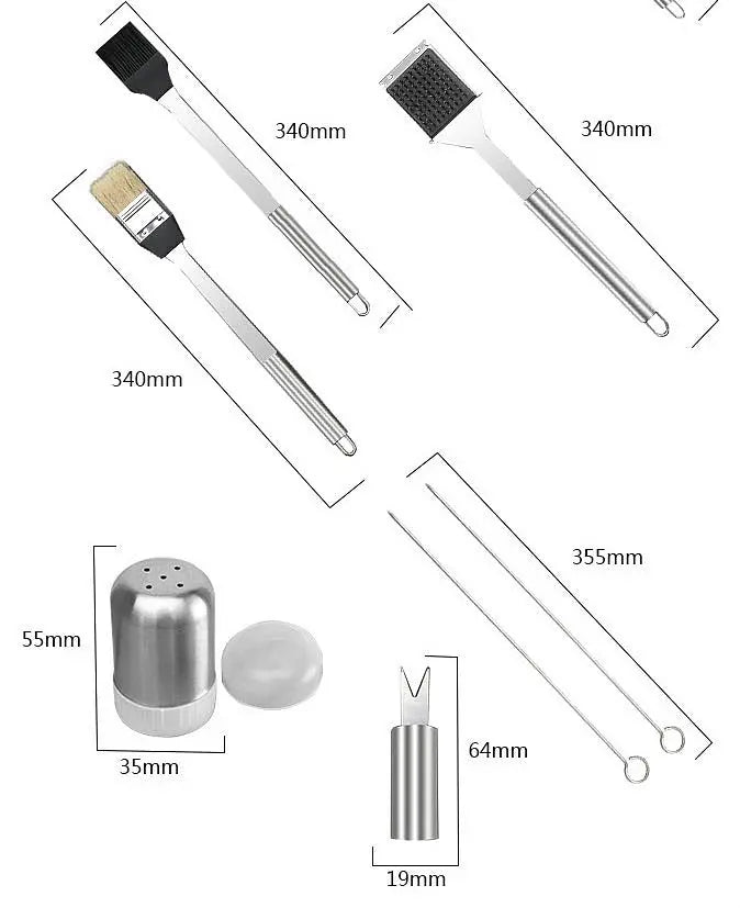 10 pieces of bbq barbecue tools outdoor baking utensils - Unique Unique Unique 10 pieces of bbq barbecue tools outdoor baking utensils