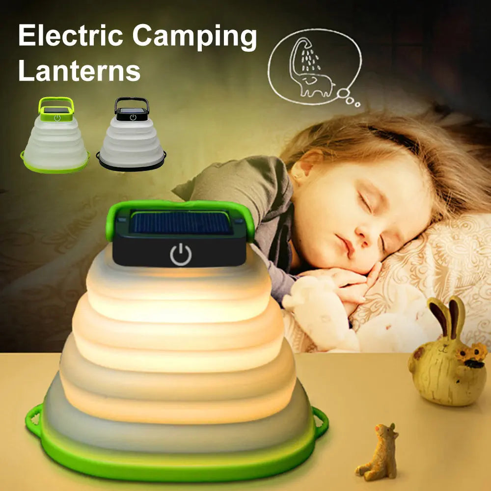 Collapsible Camping Light IP68 Waterproof Solar Foldable Lantern Solar Tent Lighting USB Rechargeable Outdoor Night Tools - Unique Unique Unique Collapsible Camping Light IP68 Waterproof Solar Foldable Lantern Solar Tent Lighting USB Rechargeable Outdoor Night Tools