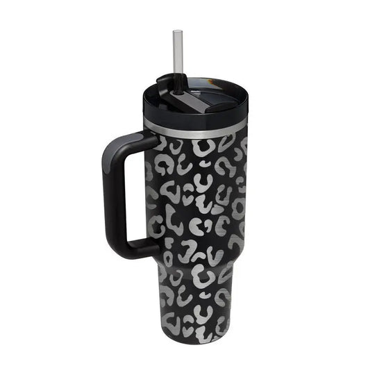 40 Oz Tumbler With Handle Straw Insulated, Stainless Steel Spill Proof Vacuum Coffee Cup Tumbler With Lid Tapered Mug Gifts For Valentine Lover Suitable For Car Gym Office Travel - Unique Unique Unique 40 Oz Tumbler With Handle Straw Insulated, Stainless Steel Spill Proof Vacuum Coffee Cup Tumbler With Lid Tapered Mug Gifts For Valentine Lover Suitable For Car Gym Office Travel