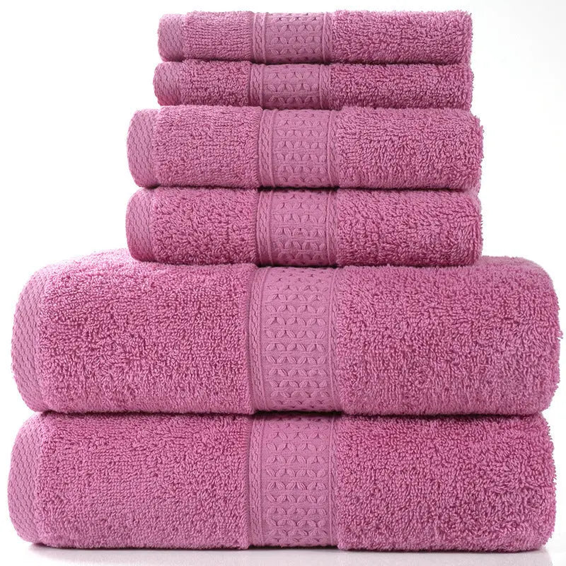 Cotton absorbent towel set of 3 pieces and 6 pieces - Unique Unique Unique Cotton absorbent towel set of 3 pieces and 6 pieces