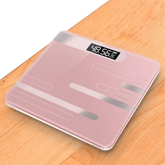 Mrosaa Bathroom Floor Body Scale Glass Smart Electronic Scales USB Charging LCD Display Body Weighing Digital Weight Scale - Unique Unique Unique Mrosaa Bathroom Floor Body Scale Glass Smart Electronic Scales USB Charging LCD Display Body Weighing Digital Weight Scale