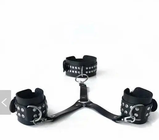 Adult products leather backhand neckcuffs - Unique Unique Unique Adult products leather backhand neckcuffs