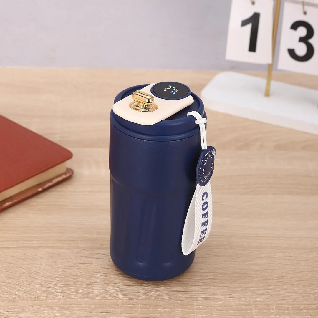Smart Digital Thermal Bottle Portable Coffee Mug Stainless Steel Water Bottle In-Car Insulated Cup Keep Cold Vacuum Flasks 450ml - Unique Unique Unique Smart Digital Thermal Bottle Portable Coffee Mug Stainless Steel Water Bottle In-Car Insulated Cup Keep Cold Vacuum Flasks 450ml