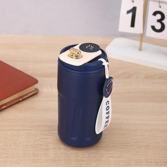 Smart Digital Thermal Bottle Portable Coffee Mug Stainless Steel Water Bottle In-Car Insulated Cup Keep Cold Vacuum Flasks 450ml - Unique Unique Unique Smart Digital Thermal Bottle Portable Coffee Mug Stainless Steel Water Bottle In-Car Insulated Cup Keep Cold Vacuum Flasks 450ml