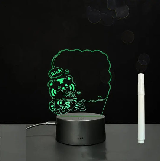 3D Acrylic Board Handwriting Message Board LED Light Unique