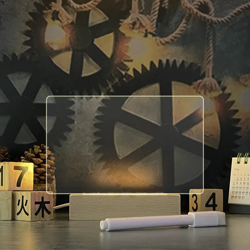 Creative Note Board Creative Led Night Light USB Message Board Holiday Light With Pen Gift For Children Girlfriend Decoration Night Lamp - Unique Unique Unique Creative Note Board Creative Led Night Light USB Message Board Holiday Light With Pen Gift For Children Girlfriend Decoration Night Lamp