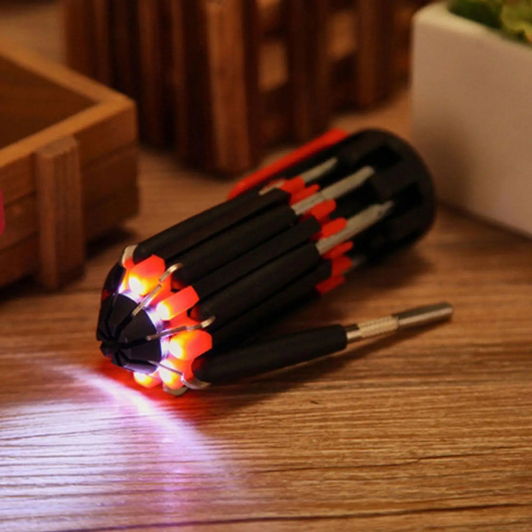 Car Supplies 8 In 1 Screwdriver With LED Flashlight Car Portable Multifunctional Outdoor Tools - Unique Unique Unique Car Supplies 8 In 1 Screwdriver With LED Flashlight Car Portable Multifunctional Outdoor Tools
